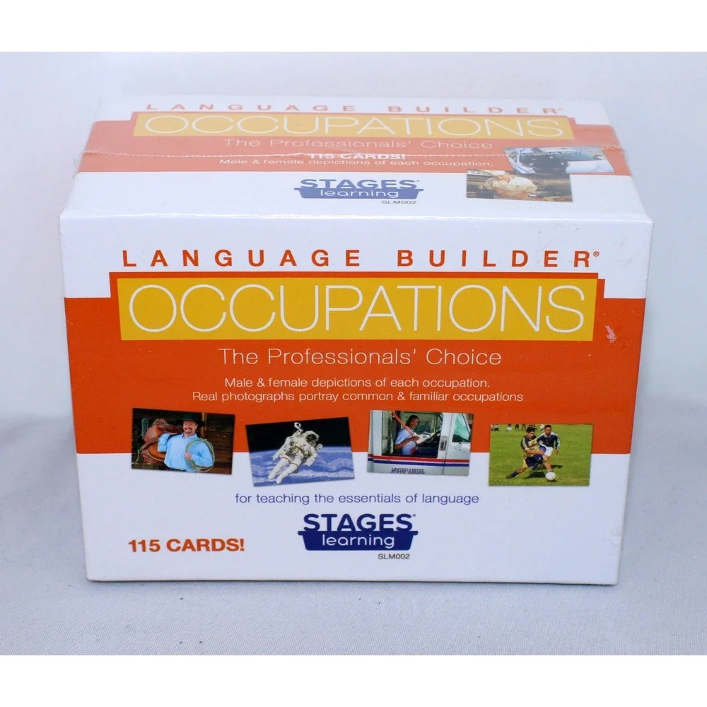 Stages Learning Language Builder Occupations Flash Cards 115ct SLM002 NEW